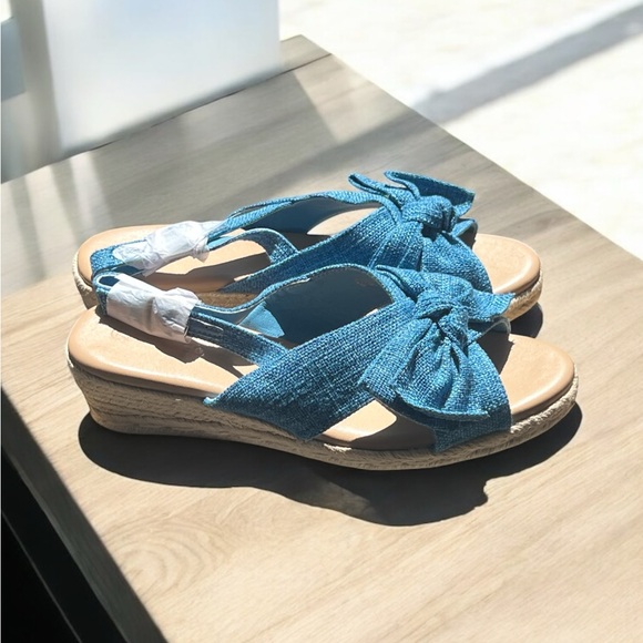 Coutgo Platform Espadrille Slingback Summer Dress Sandals - Picture 5 of 10